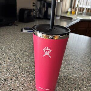 Hydro Flask All Around Tumbler Stainless Steel Straw Lid Watermelon 32 Oz